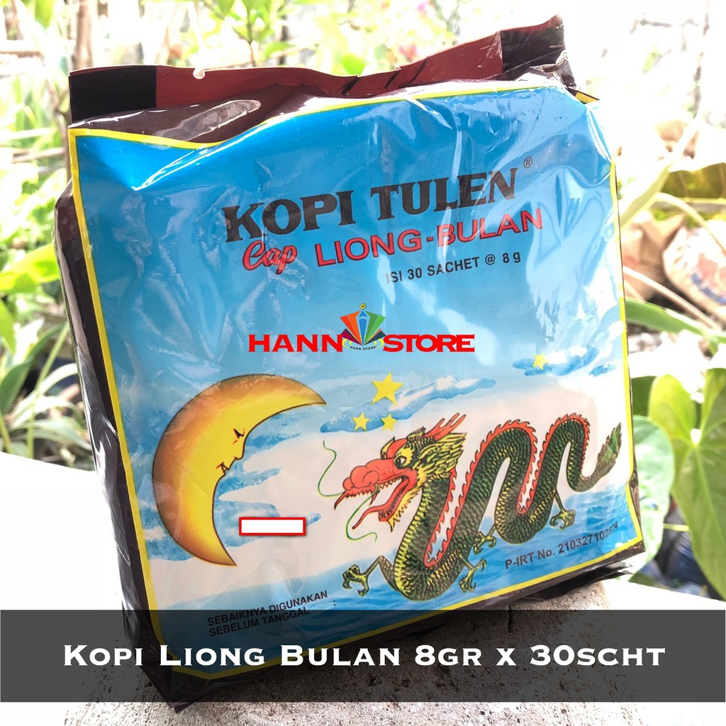 Kopi Liong Mini , Kopi Tanpa Gula 8gr ( 1 pack isi 30scht x 8gr ) Kopi