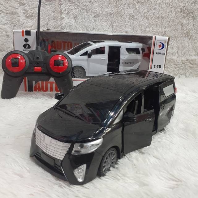MAINAN ANAK MOBIL RC REMOTE CONTROL ALPHARD BISA BUKA TUTUP PINTU BATERAI CAS