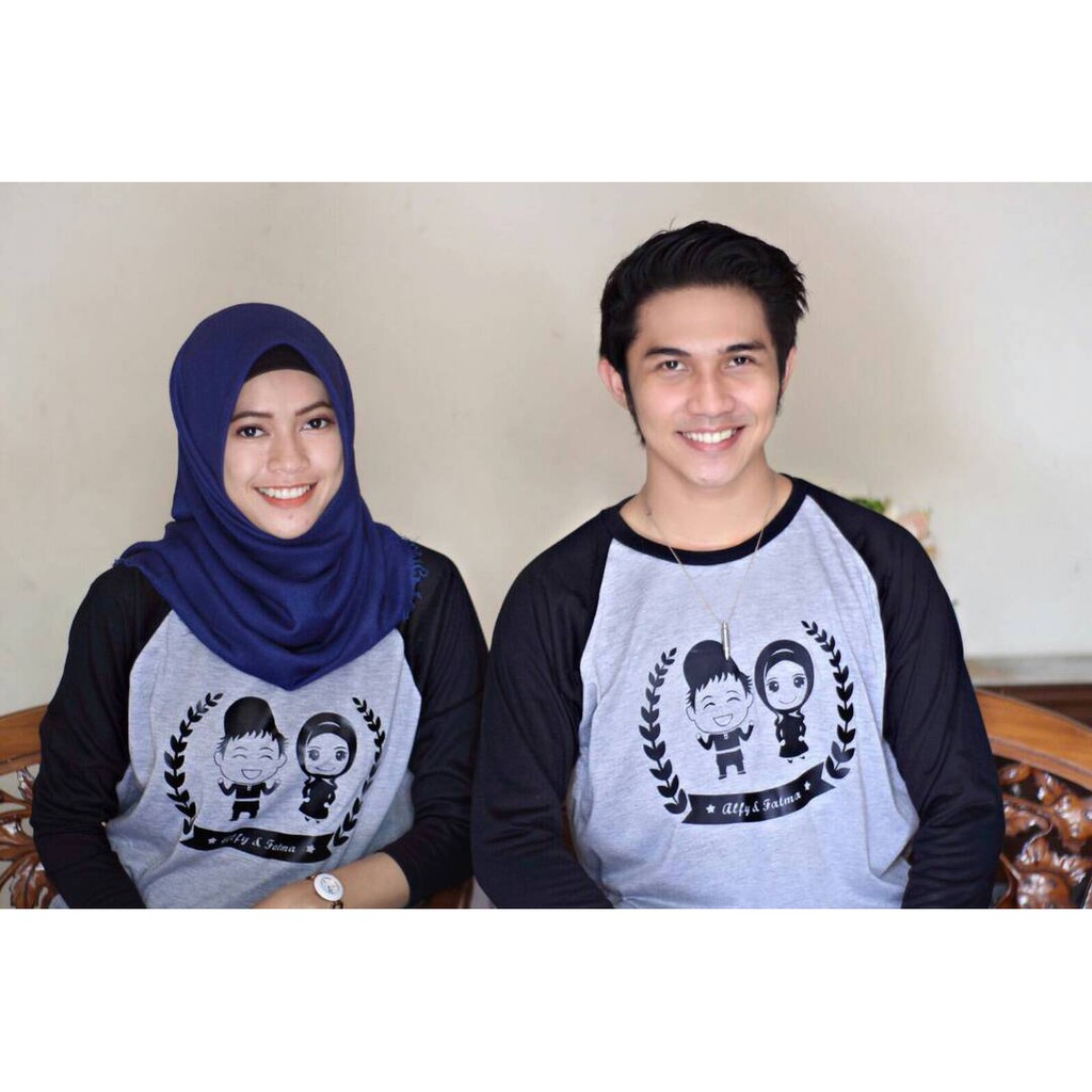 Kaos Couple Bisa Sablon Namamu Dan Pasangan Kaos Couple Romantis Bisa Cetak Nama