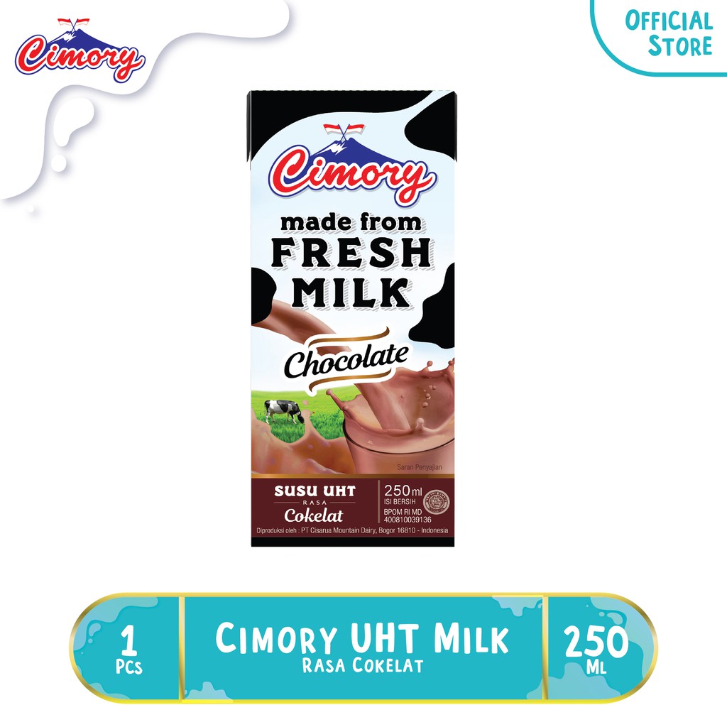 1 Pc - Cimory UHT Milk Coklat 250 ml