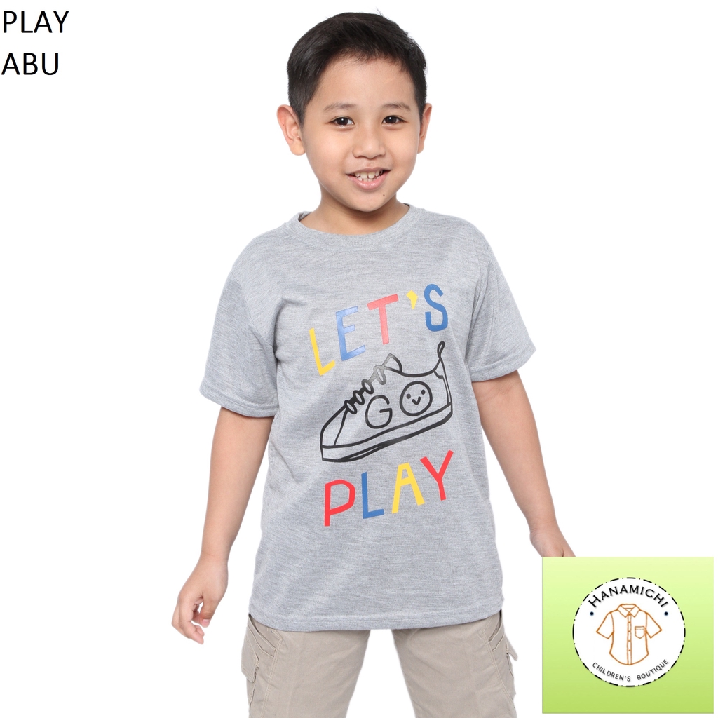 Hanamichi PLAY Kaos Anak Sablon Lengan Pendek