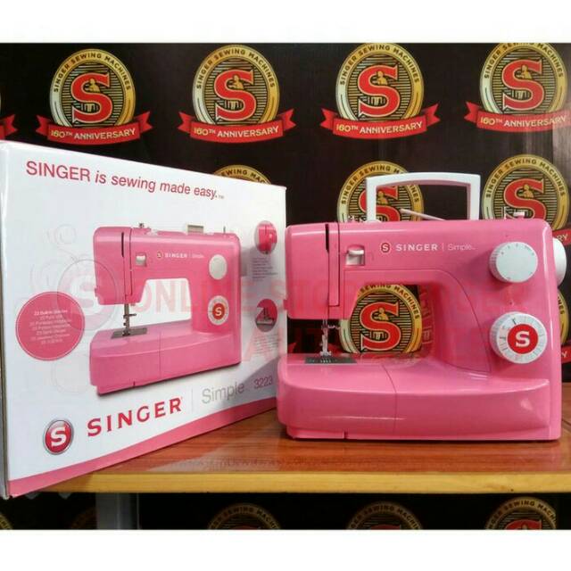 Mesin Jahit SINGER 3223R Simple - Merah Portable