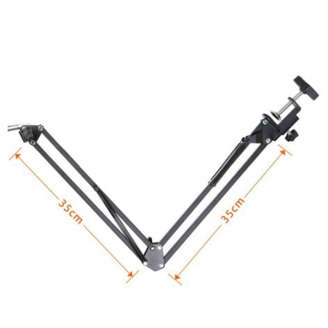 [STAND-MUSIC] - TaffSTUDIO Condenser Microphone Stand Holder 360 Lazypod Clamp Set - NB-35 - Black