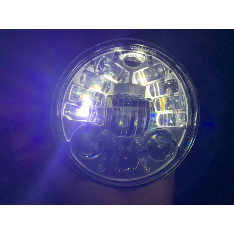 reflektor lampu daymaker cb gl mp tiger ukuran 5,75 inch 16 led dus hitam polos berkualitas dan termurah