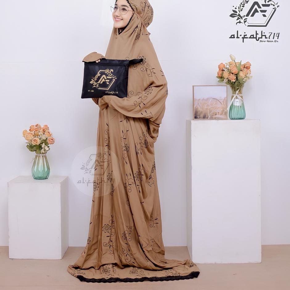 SPM.14Jl22ᴴ | Mukena terusan dewasa jumbo bordir gracella mukena terusan rayon mukena lajuran dewasa