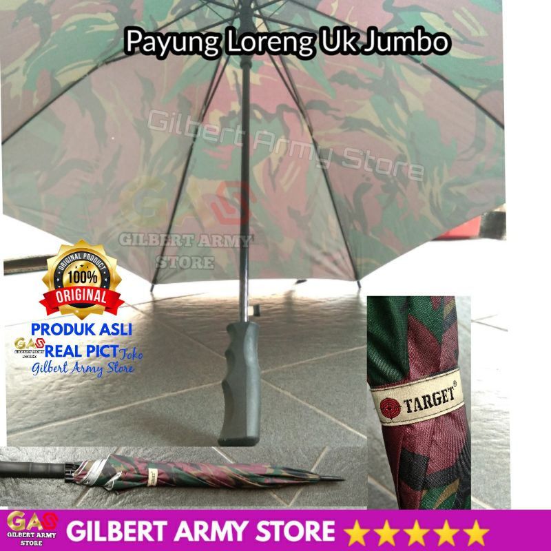 Payung Loreng Target Asli Original Ukuran Sedang Golf Jumbo Motif Camo Militer Tni Malvinas Us Gilbert Army Store Grosir