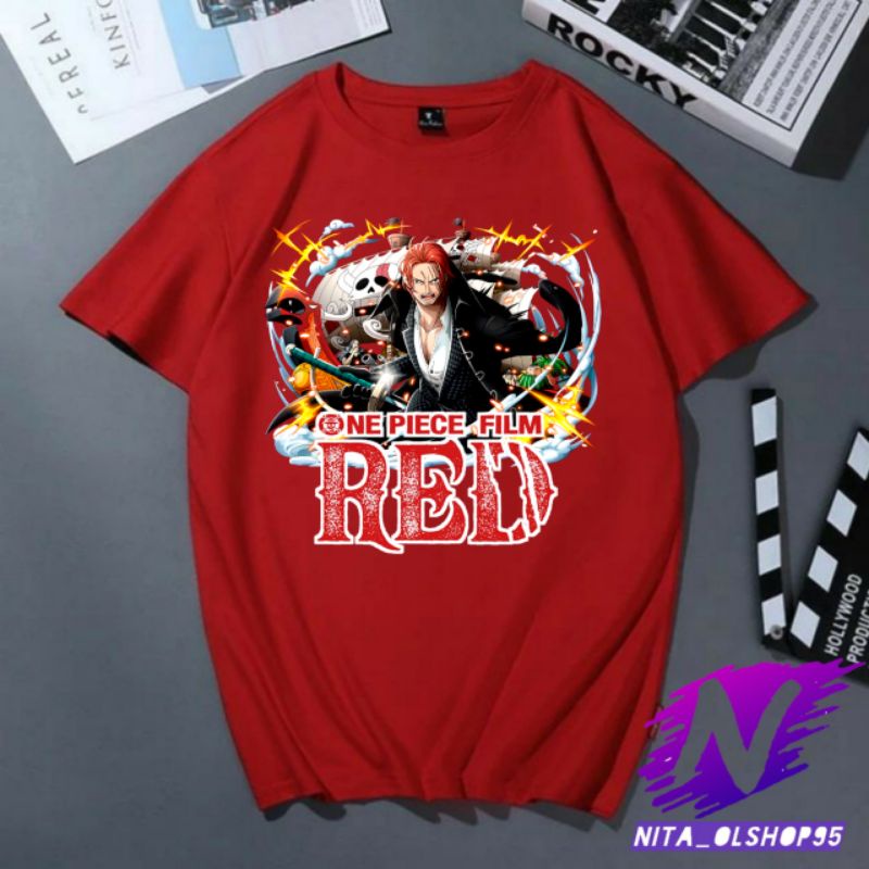 kaos anak one piece spesial film red baju akagami no shanks