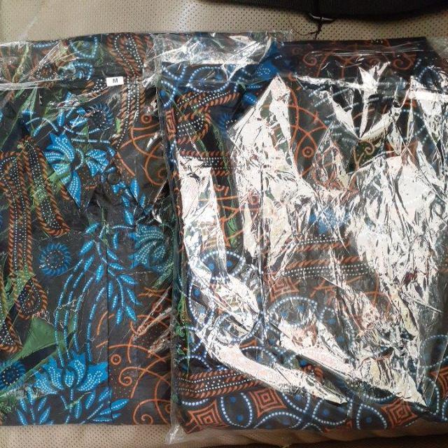 Bswart Batik Hrb026 Kenongo Hem Pendek Padi Pekalongan M L Xl Batik Pria Murah Modern Grosir