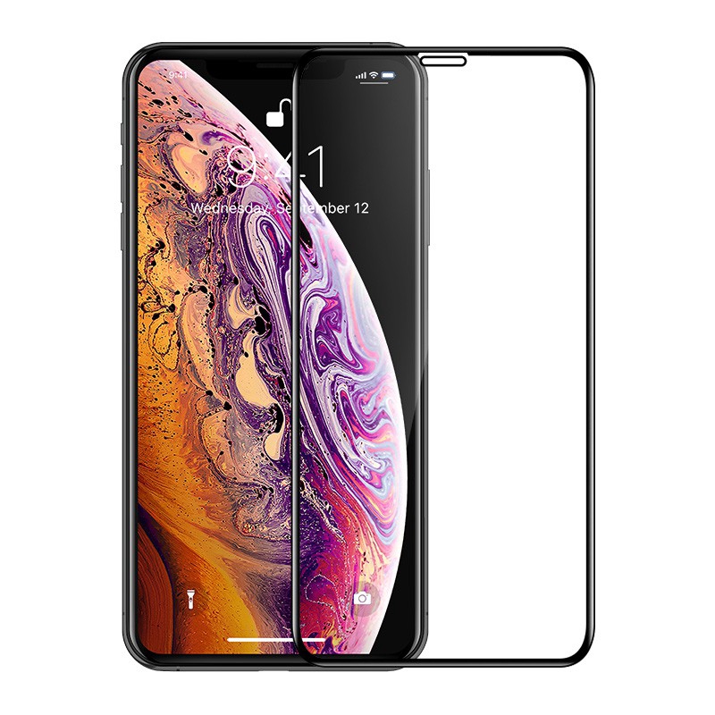 

KUULAA Tempered Glass Pelindung Layar 3D Curved Full Cover untuk iPhone X