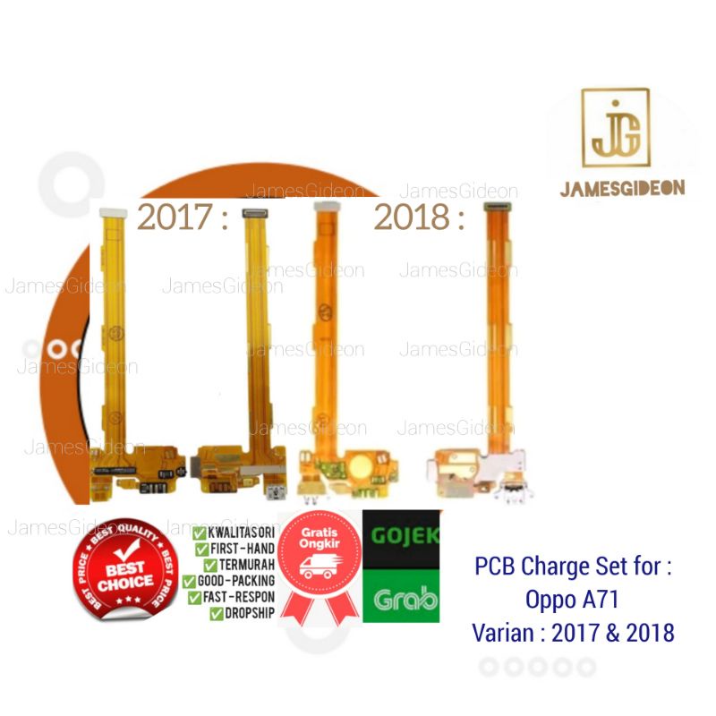 FLEXIBEL CON CAS OPPO A71 / FLEKSIBEL CHARGER PCB OPPO A71 2017 A71 2018