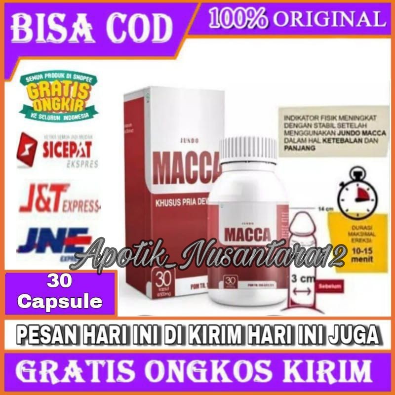Jundo Macca Asli 100% Original Suplemen Herbal Penambah Stamina Pria