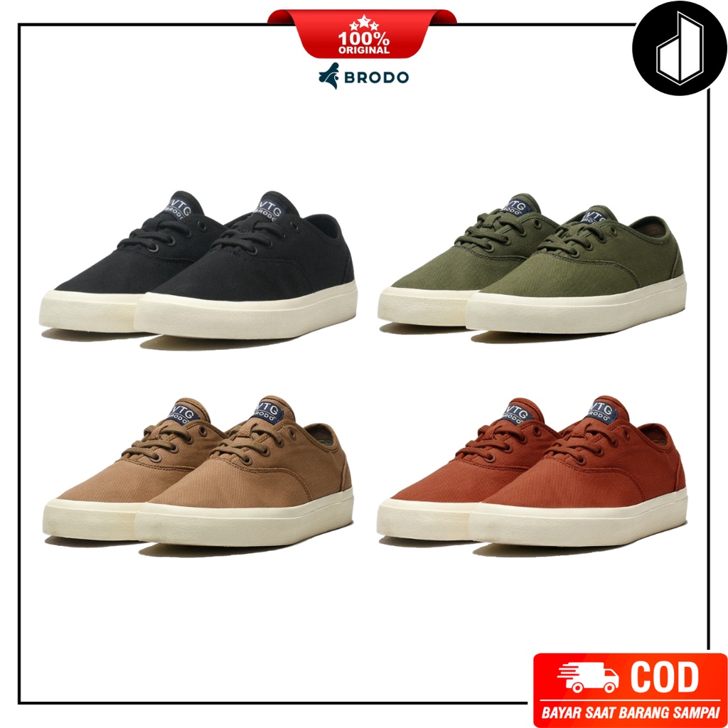 Sepatu Brodo VTG Oxford Sneakers Pria Wanita Original
