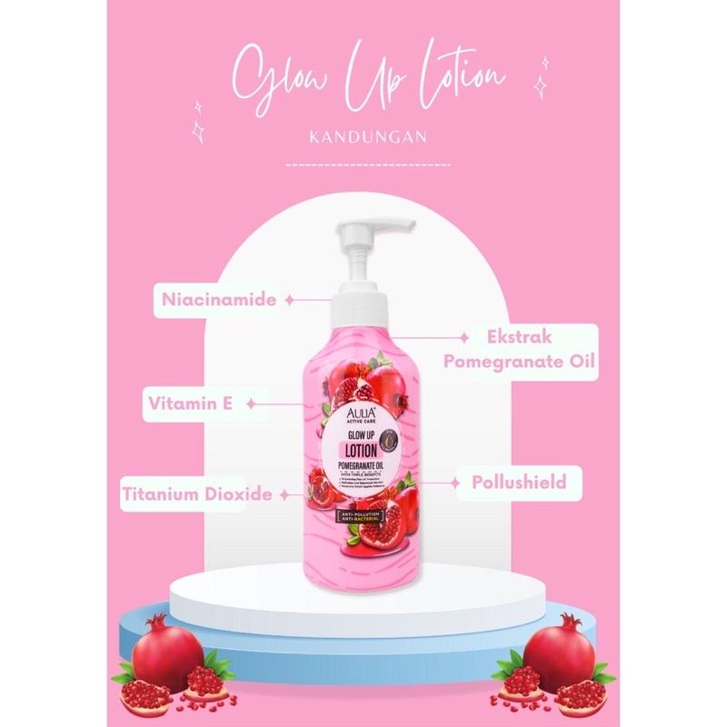 Aulia Active Care Glow Up Lotion 300ml /BPOM( NEW)