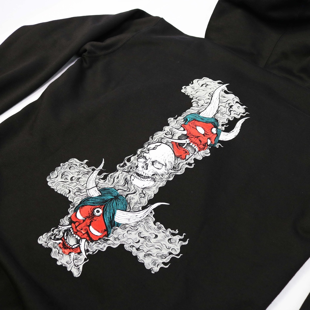 Heretic - Zip-up Zipper Hoodie - Oni