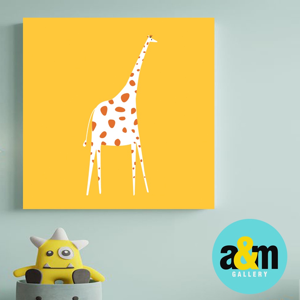 Hiasan Dinding Kamar Bayi ( 20 X 20 ) Pajangan Anak Dekorasi Bayi Wall Decor Tema BINATANG - A&amp;M