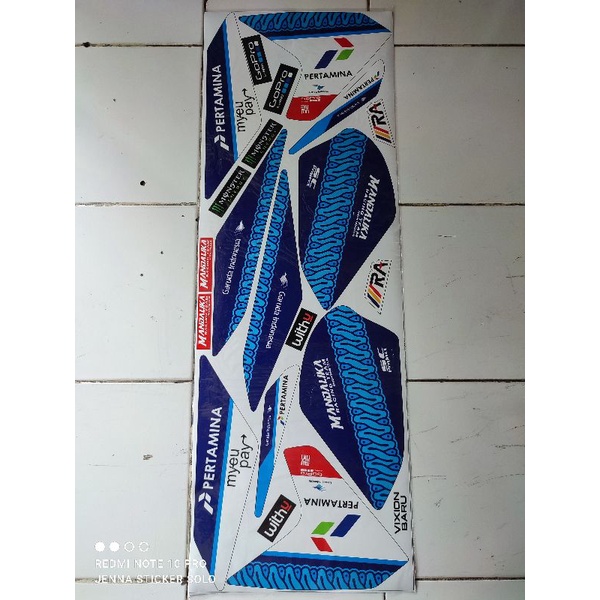 BISA COD STICKER STRIPING VARIASI DECAL YAMAHA VIXION NVL GP MANDALIKA