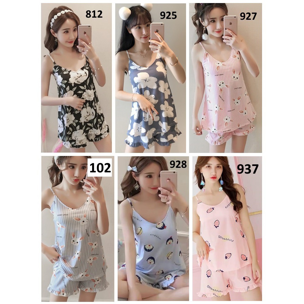  Baju  Tidur  Wanita  Tanktop Baju  Santai Wanita  Shopee 