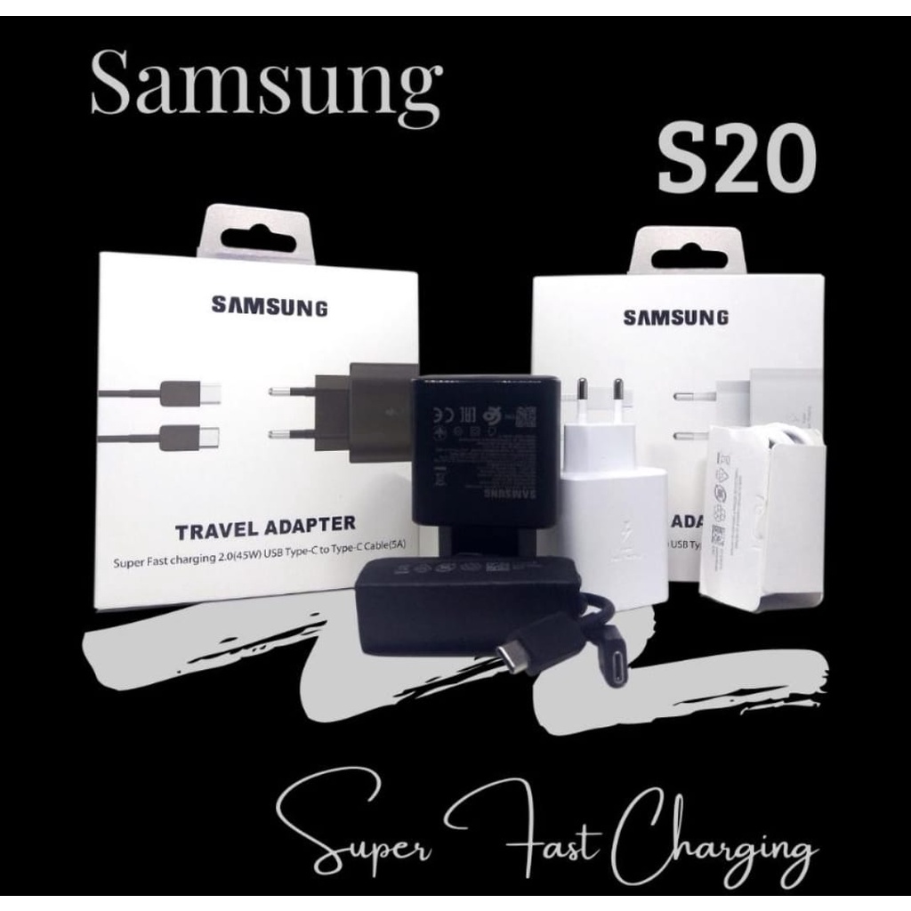 Charger samsung S20 super fast charging 45w original