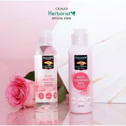 HERBORIST Rose Water / Cleansing Milk - Facial Wash - Sleeping Mask Air Mawar 100ml