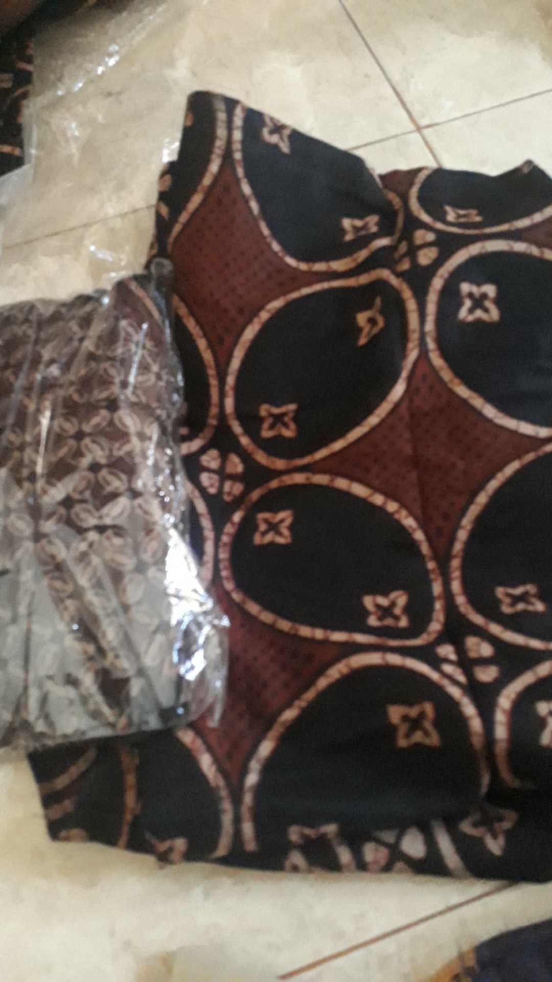 Maura Couple -batik Couple Keluarga Sania Ruffle Ori Ndoro Jowi Dnt Terbaru Motif Kawung Coklat
