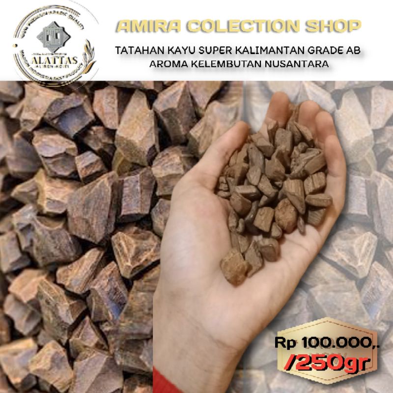 tatahan kayu gaharu /250gr kalimantan grade AB terbaik