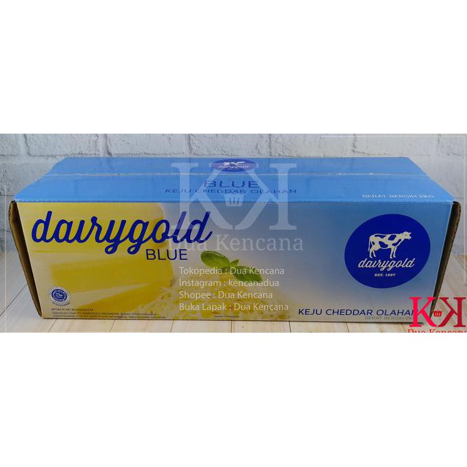 

PROMO ENAK Cheese Keju Dairygold Blue Dairy Gold Blue Cheddar Keju Parut 2 KG Terlaris