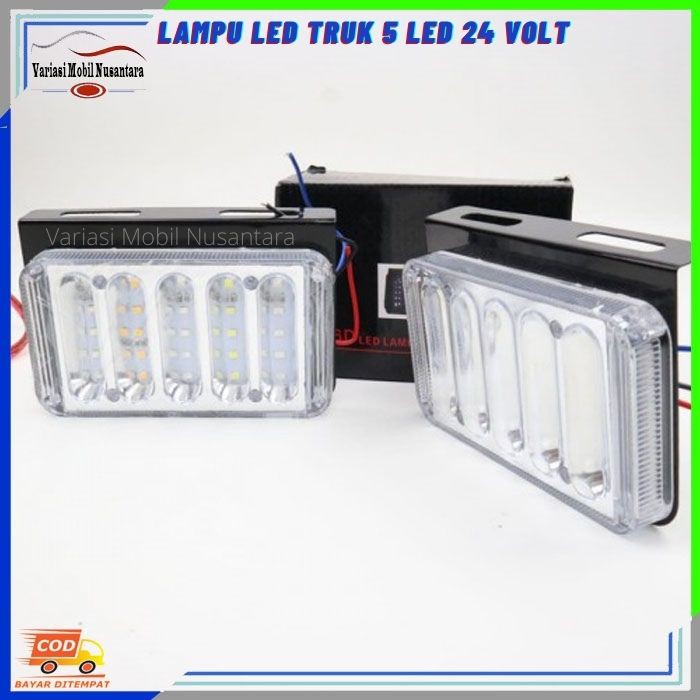 Lampu Led Samping Belakang Bak Box Atas Variasi Truk Truck 24 Volt