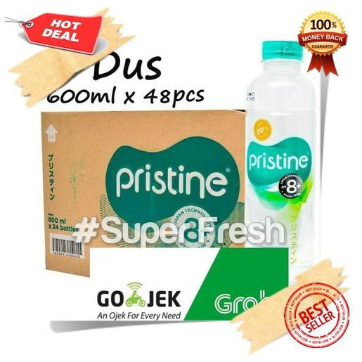 

BEST SELLER Pristine water 600 ml x 48 botol+Air Minum Pristine+Air Alkali (2Dus)