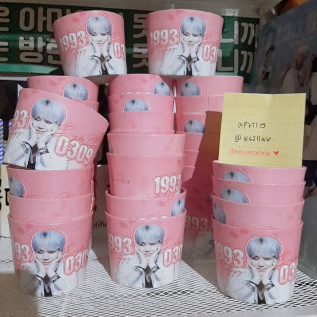 Jual Cup Holder Bts Seokjin Yoongi Jimin Ready Indonesiashopee Indonesia 