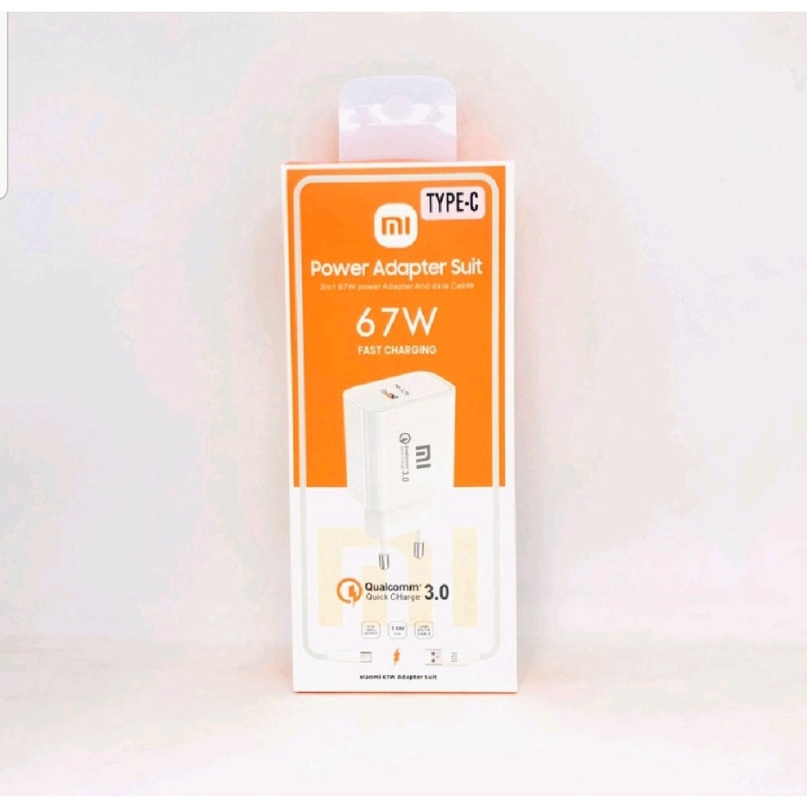 CHARGER XIAOMI ORIGINAL 67 WATT CHASAN XIAOMI MICRO &amp; TYPE C FAST CHARGING - BDC