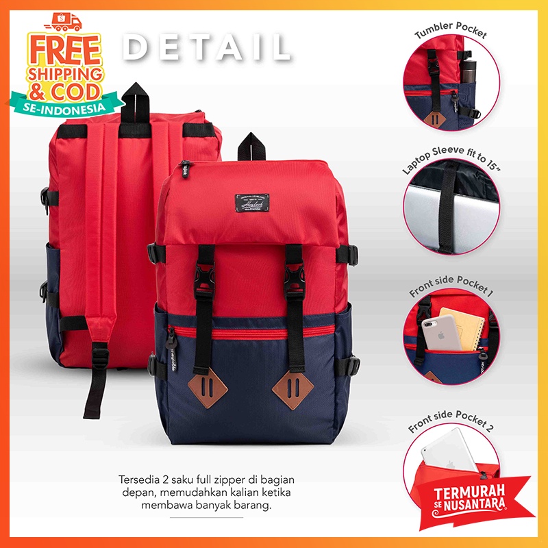 [BISA COD] Tas Ransel Backpack Sekolah Kuliah Jalan Laptop Gunung Outdoor Murah Grosir Ransel Distro