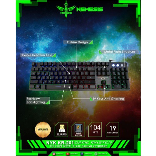 KEYBOARD GAMING NYK KR-201 NEMESIS GAME MASTER