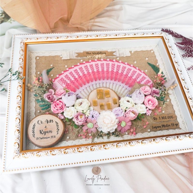 Mahar Uang Frame Rustic | Mahar Pernikahan | Mahar Uang