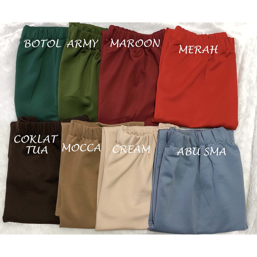 ROK SPAN SCUBA WARNA/ TURKEY MAXI SKIRT