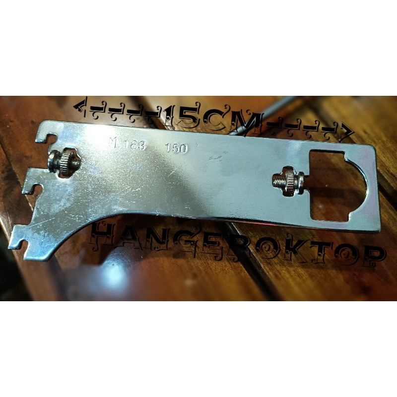 bracket pipa multifungsi 15cm stainless steel daun bracket h15 penyanggaa pipa kotak &amp; pipa bulat