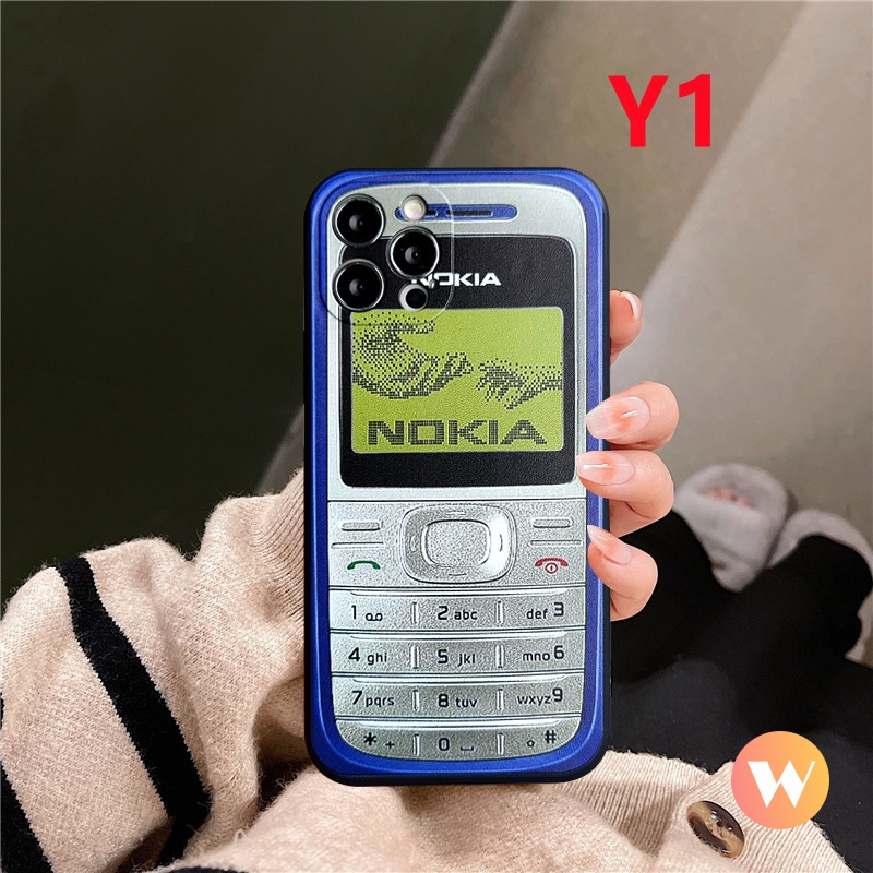 Soft Case Transparan Motif Vintage Untuk Nokia iPhone 7 8 Plus XR 11 12 13 Pro Max X XS Max 6 6s Plus SE 2020