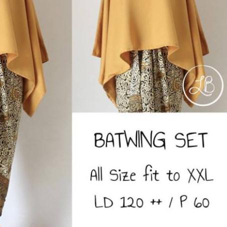 BATWING SET/KEBAYA KUTUBARU /KUTUBARU MODERN