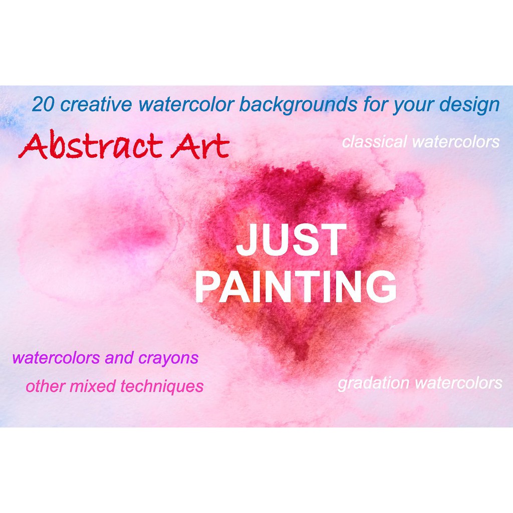 20 Abstract Watercolor Backgrounds - JPEG Ultra HD