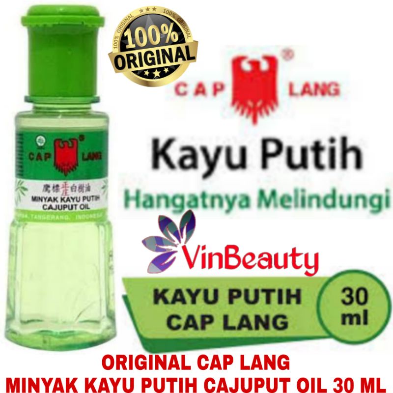 ORIGINAL MINYAK KAYU PUTIH CAP LANG 30 ML MKP CAPLANG CAJUPUT OIL 30ML