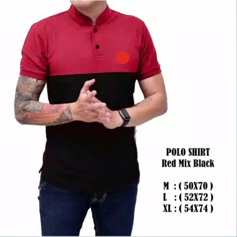 Kaos Polo Pria / Kaos Polo Distro / Kaos Polo Santai / Kaos Polo Kerah Sanghai / Kaos Polo Kombinasi