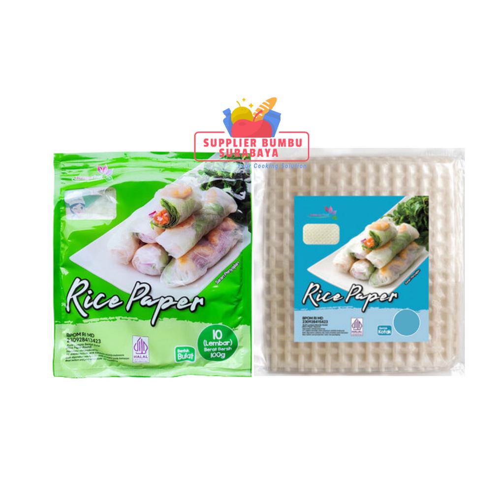 Java Super Food Rice Paper / Kulit Lumpia Vietnam Spring Roll 10 Lembar