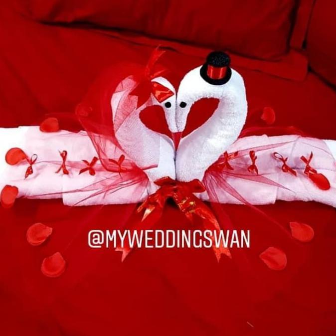 Gilaa Handuk Angsa Pernikahan - Wedding Swan Premium Berkualitas