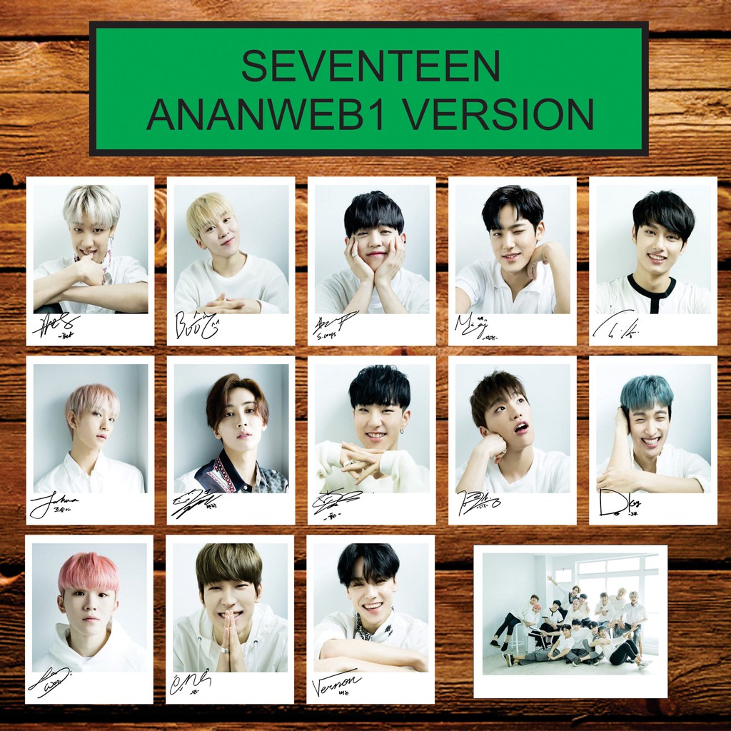 SEVENTEEN SIGNED KPOP POLAROID MAGAZINE
