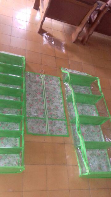 [termurah+bonus] Termurah Set 3in1 Organizer Full Resleting | Hanger Jilbab Tas Sepatu | Hbo Hso Hjo