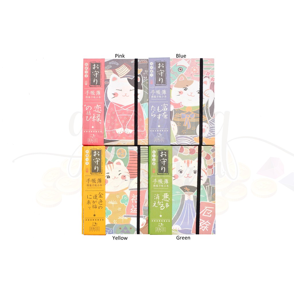 Notebook Mini Lucu Diary Unik Kucing Hadiah Kado Cat Japan Kimono Note Buku Catatan GH 308021