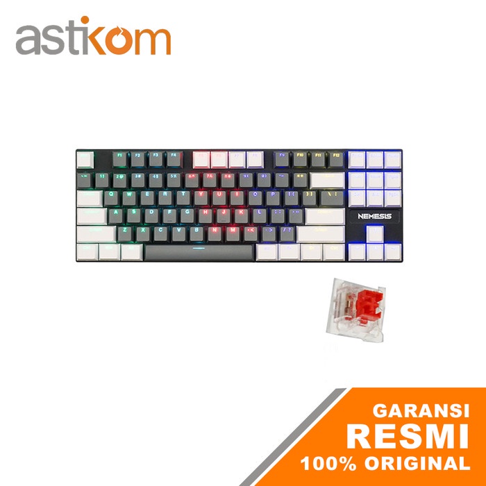 Keyboard Gaming Mechanical NYK MKN-01 Ezalor Rianbow TKL