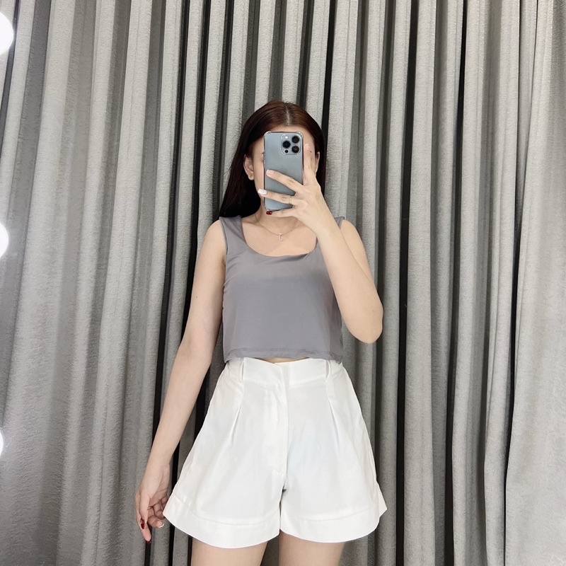 Tanktop Crop jersey 1740 | Tanktop crop | Korea crop tanktop