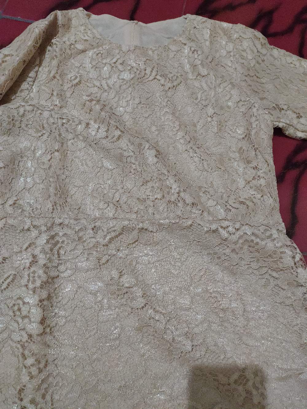 Gamis Maxi Larky / Brukat Komby Tile / Terlaris / Size S-m , L , Xl , Xxl