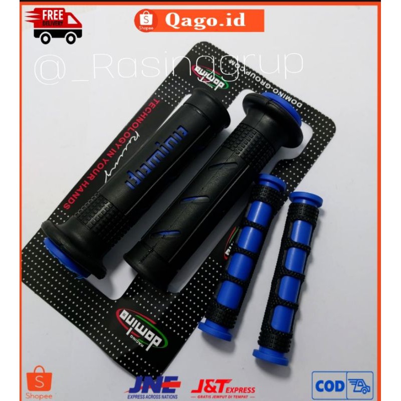 Paket grip sisik + karet handle biru universal vario beat mio vixion mx cbr pcx nmax aerox