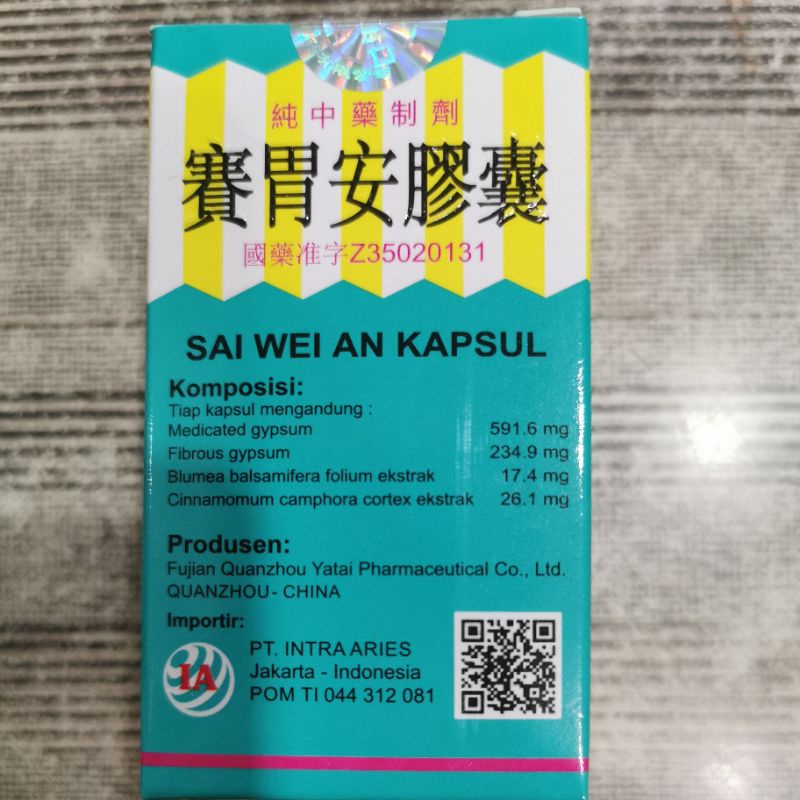 SAI WEI AN KAPSUL PT INTRA ARIES